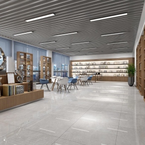 现代公司大堂3D模型下载